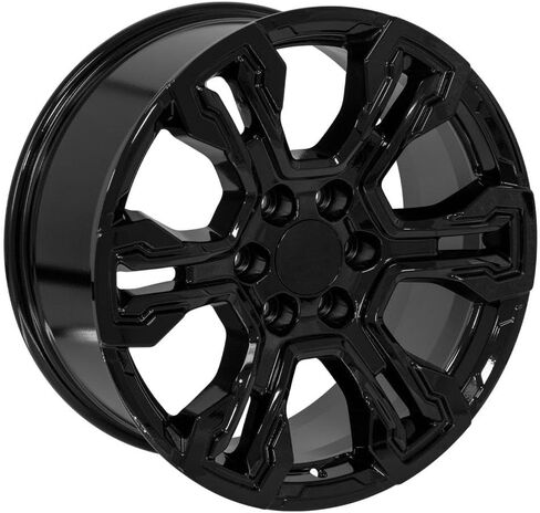 OE Wheels CV65 20 Inch Rim Fits Silverado 1500 ZR2 Style 6x139.7 20x9 Gloss Black - Hollander 14089 (1) in Saudi Arabia