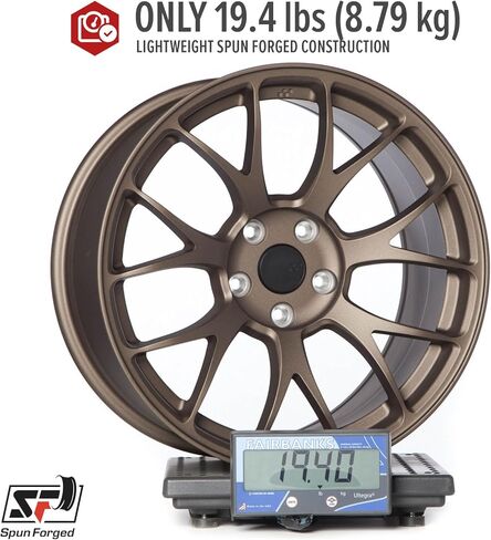 Circuit Performance CSF2 18x9.5 Flat Bronze 5x114.3 [+38mm] Concave Mesh Compatible with Subaru WRX etc in Saudi Arabia