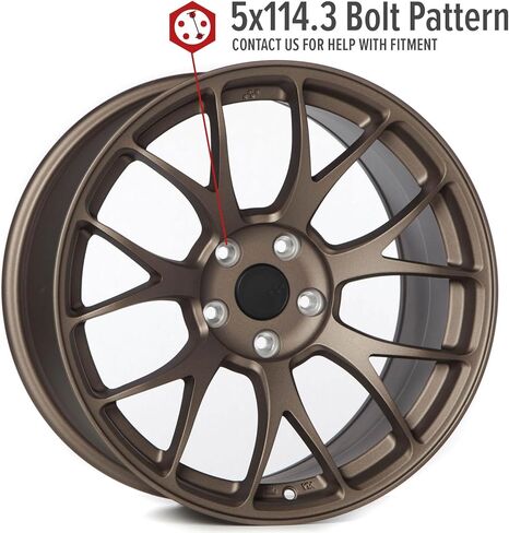 Circuit Performance CSF2 18x9.5 Flat Bronze 5x114.3 [+38mm] Concave Mesh Compatible with Subaru WRX etc in Saudi Arabia