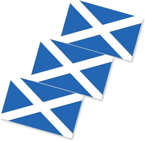3x5 Scottish Flag Sticker 3-Pack - Waterproof, Durable, Blue & White Scottish Flag Bumper Sticker in Saudi Arabia