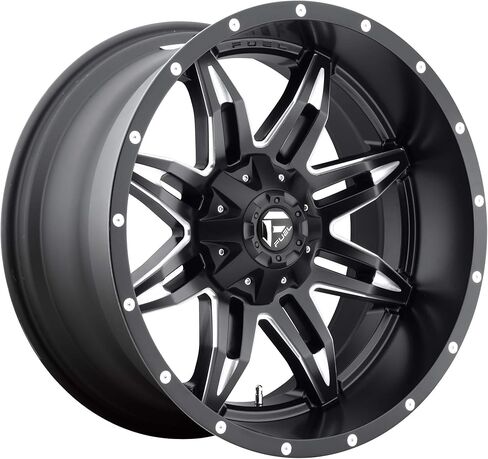 FUEL 1PC 20" Inch 6x135/139.7 Wheel Rim D567 Lethal 20x9 +20mm Black Milled in Saudi Arabia