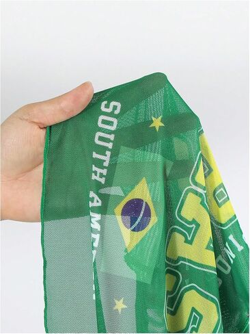 Women's 3 Piece Brasil Print Swimsuit Tie Backless Halter Bikini Set with Cover Up Tops in Saudi Arabia