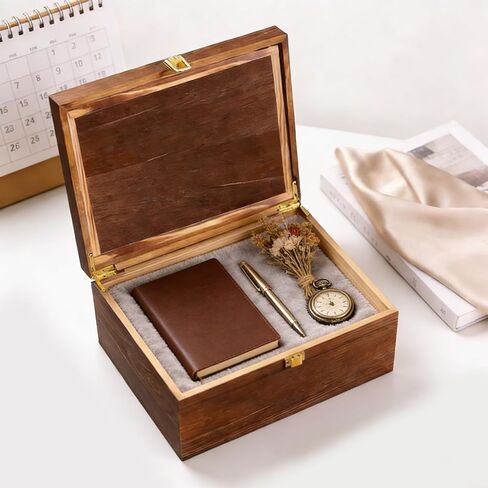 Wooden Keepake Box, Large Tree of Life Storage Memory Box with Hinged Lid for Storing Photo, Jewelry, Gifts, Decorative Memory Treasure Box in Saudi Arabia