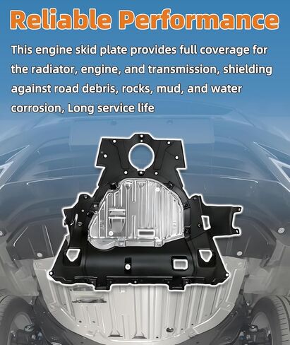 74112-TLA-A01 واقي درع المحرك يناسب Honda CR-V 2017 2018 2019 2020 استبدال 74112TLAA01، واقي علبة المحرك تحت الغطاء، اللوحات الطينية لغطاء المحرك، مع أدوات التثبيت in Kuwait