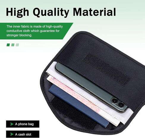 قطعتان من حقائب فاراداي للهاتف، حقيبة حجب إشارة RFID، حافظة حماية خصوصية مفتاح السيارة مضادة للتتبع والسرقة، عالمية لمعظم السيارات in Kuwait