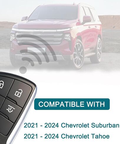 Smart Key Fob for Chevrolet Suburban 2021-2025 FengRKey Proximity Remote Control Key Fob Compatible with Chevy Suburban Tahoe 2021-2025 YGOG21TB2 13545335 in Kuwait