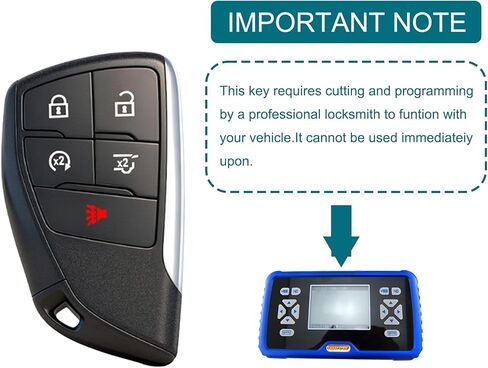 Smart Key Fob for Chevrolet Suburban 2021-2025 FengRKey Proximity Remote Control Key Fob Compatible with Chevy Suburban Tahoe 2021-2025 YGOG21TB2 13545335 in Kuwait