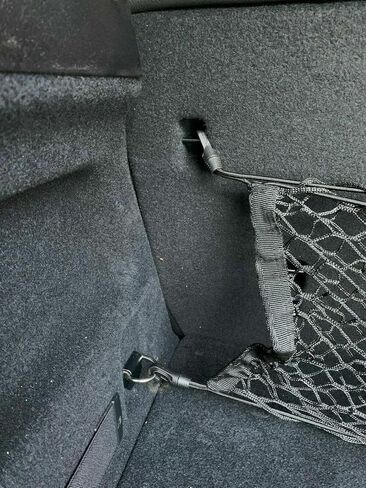 Trunk Rear Seats Organizer Cargo Net for BMW X1 2013-2025 – Envelope Style Cargo Net for SUV – Premium Mesh Elastic Car Trunk Organizer Vehicle Carrier Storage – Compatible with X1 in Saudi Arabia