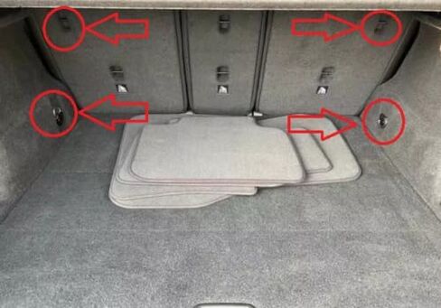 Trunk Rear Seats Organizer Cargo Net for BMW X1 2013-2025 – Envelope Style Cargo Net for SUV – Premium Mesh Elastic Car Trunk Organizer Vehicle Carrier Storage – Compatible with X1 in Saudi Arabia