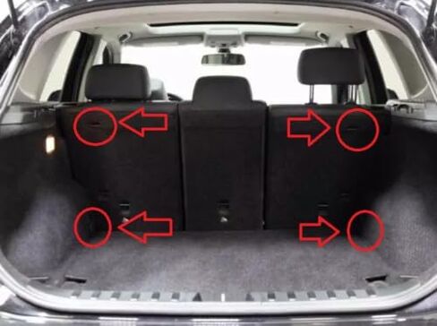 Trunk Rear Seats Organizer Cargo Net for BMW X1 2013-2025 – Envelope Style Cargo Net for SUV – Premium Mesh Elastic Car Trunk Organizer Vehicle Carrier Storage – Compatible with X1 in Saudi Arabia