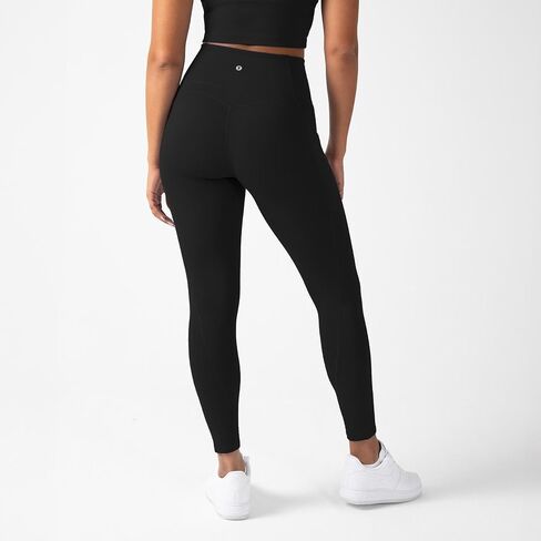 YITTY Active Women's Ultraluxe عالي الخصر بجيب، Athleisure، 4-Way-Stretch، أسود أيقوني، XXL/1X، عادي | 27" درزة داخلية in Kuwait