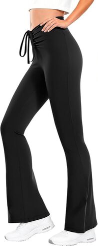 Womens Yoga Pants Tummy Control High Waisted Straight Leggings Seamless Stretch Gym Golf Pants Comfy Loose Sweatpant in Kuwait