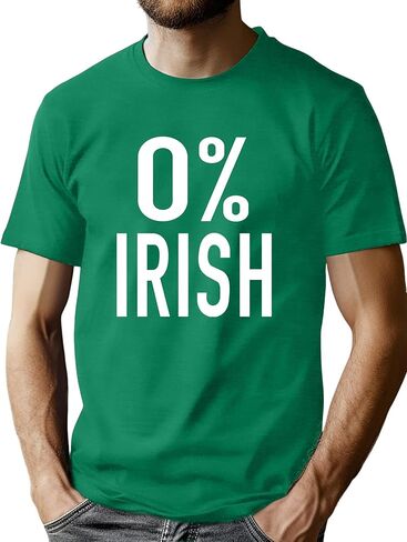 Mens St Patricks Day Shirt: Irish Lucky Shamrock T Shirt Clover Saint Patricks Day Short Sleeve Tee Tops in Saudi Arabia