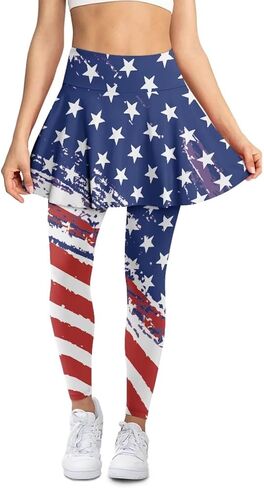 Women Yoga Skirted Leggings High Elasticity Active Skort Athletic Skapri with Back Pockets for Yoga,Pilates in Saudi Arabia