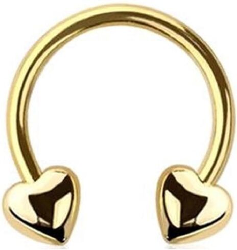 Eyebrow Septum Nose Ring Tragus horseshoe Heart 316L surgical steel in Saudi Arabia