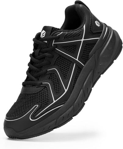 FitVille Mens Walking Shoes Wide Width Thicker Cushioning Sneakers Extra Wide Shoes for Men Bouncy Shoes Non Slip Workout Gym Athletic Sneakers in Saudi Arabia