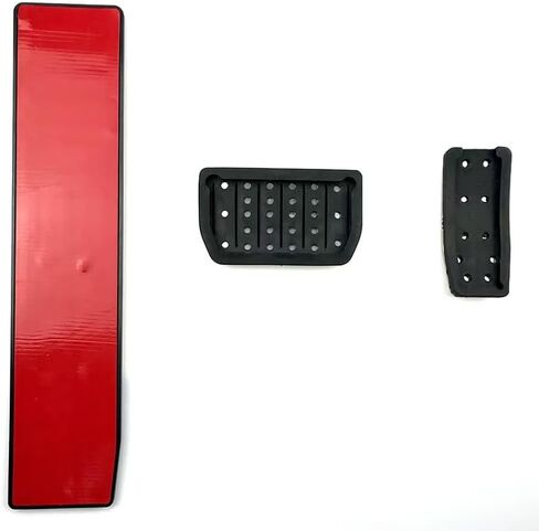 3 قطع من أغطية دواسات القدم المصنوعة من الألومنيوم الفضي بتصميم المسار متوافقة مع موديلات 2012-2021 Tesla Model S و2015-2021 Tesla Model X in Kuwait