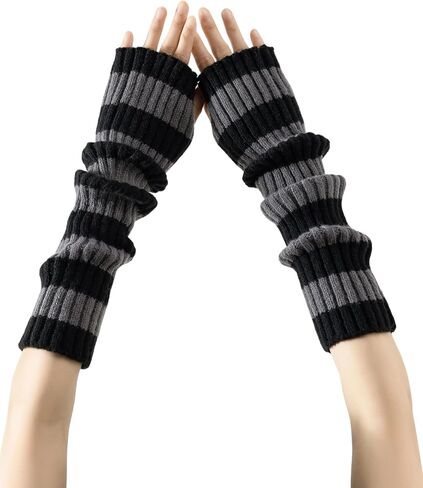 Yawlsow Arm and Leg Warmers for Women Girls Y2k Knit Leg Warmer Kawaii Lolita Goth Harajuku Streetwear Grunge Accessories in Kuwait