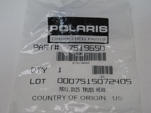 Polaris Bolt, for Off Road and Snowmobile Models, Genuine OEM - Part 7519650 in Saudi Arabia