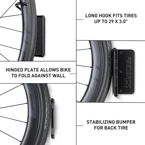مفصل فيلو الرياضي 2.0، حامل جداري للدراجة، شماعة عمودية للدراجة، تخزين موفر للمساحة، خطاف دراجة قابل للطي، رف دراجة المرآب in Kuwait