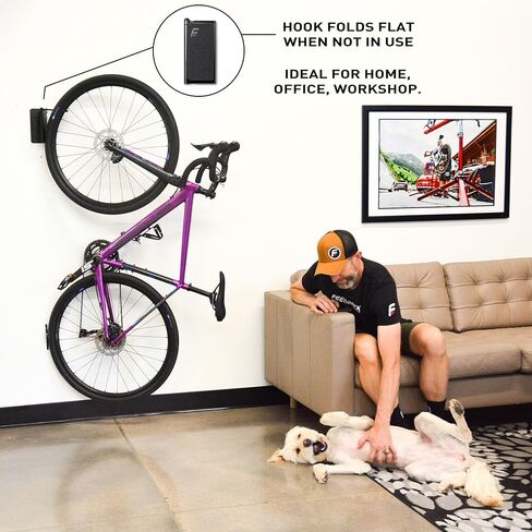 مفصل فيلو الرياضي 2.0، حامل جداري للدراجة، شماعة عمودية للدراجة، تخزين موفر للمساحة، خطاف دراجة قابل للطي، رف دراجة المرآب in Kuwait