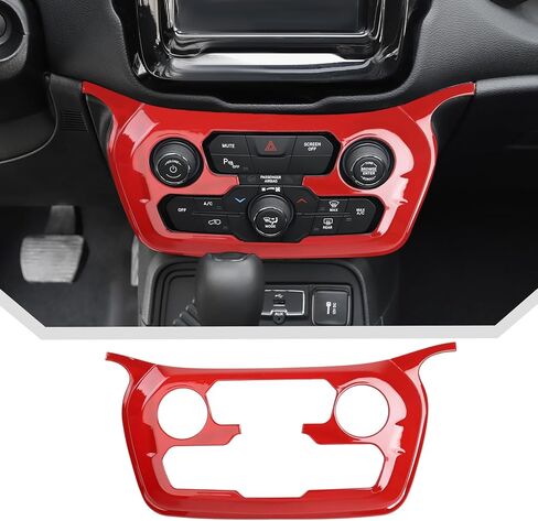 JeCar Orange Interior Air Conditioner Switch Panel Cover Trim for 2018+ Jeep Renegade Accessories in Saudi Arabia