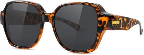 نظارات شمسية Meeloog Over Glasses للنساء مستقطبة أنيقة كبيرة الحجم تناسب أكثر من الزجاج للقيادة MST0150 in Kuwait