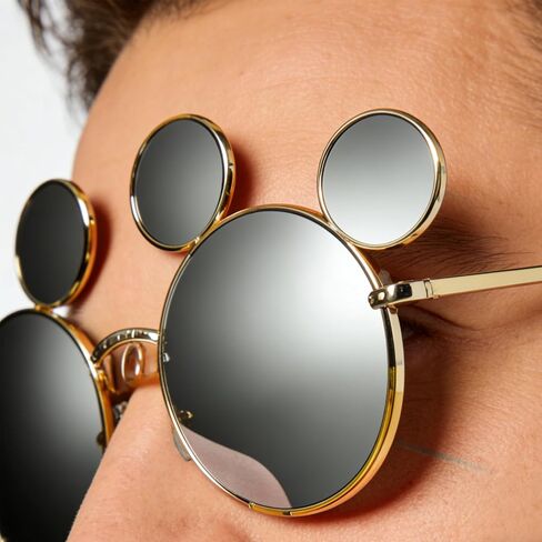 Mouse Ear Sunglasses Adults with Case for DCL Cruise Theme Park Sunglasses Lightweight Mouse Ear UV Protection Glasses Pink Lenses in Saudi Arabia