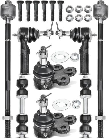 8pcs Front Sway Bar Kit Tie Rod End Bushing Mounting Hardware Nut Boot for Bonneville for Aurora for Seville for DeVille for Riviera for Park Avenue for LeSabre ES3452 K700528, Fast delivery in Kuwait