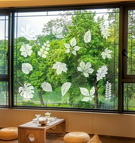 26 Pcs Window Clings for Birds to Prevent Bird Strikes, UV Resistant & Reusable, Easy to Apply & Remove in Saudi Arabia