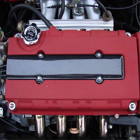 x xotic tech B-Serie Engine Valve Spark Plug Insert Cover Carbon Fiber Style Compatible with Honda Civic B16 B18 VTEC in Saudi Arabia