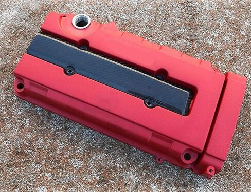 x xotic tech B-Serie Engine Valve Spark Plug Insert Cover Carbon Fiber Style Compatible with Honda Civic B16 B18 VTEC in Saudi Arabia
