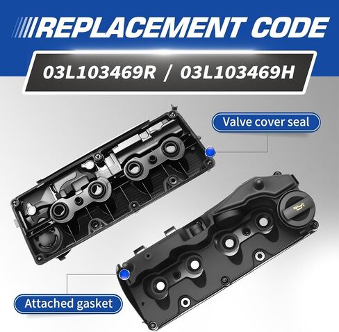 Engine Valve Cover Compatible with Passat 2.0L 2012-2014 03L103469R 03L103469H in Saudi Arabia
