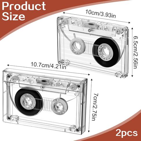 2Pcs Blank Cassette Tape, 30 Mins Blank Tape Magnetic Audio Tapes Recording Player for Speech Music Recording in Saudi Arabia