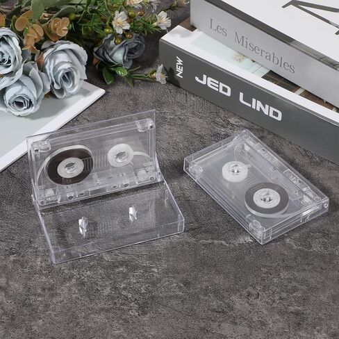 2Pcs Blank Cassette Tape, 30 Mins Blank Tape Magnetic Audio Tapes Recording Player for Speech Music Recording in Saudi Arabia
