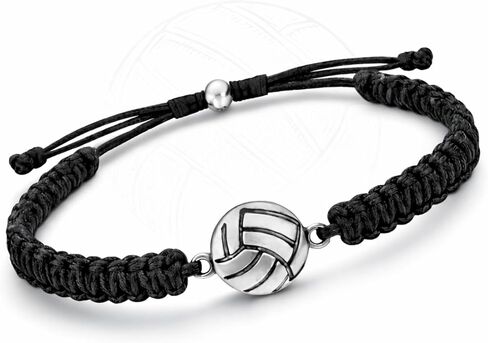 Sportybella Volleyball Charm Bracelet- Adjustable Bracelets For Girls with Volleyball Charm. Ideal Volleyball Gifts & Souvenir for Volleyball Players. Unisex Friendship Bracelet in Kuwait