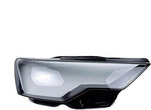 Headlamp Cover Lens Transparent Lamp Shade Glass Headlight Shell Replace Original Lampshade For Audi A6 A6L C8 2019 2020 2021(Left) in Saudi Arabia