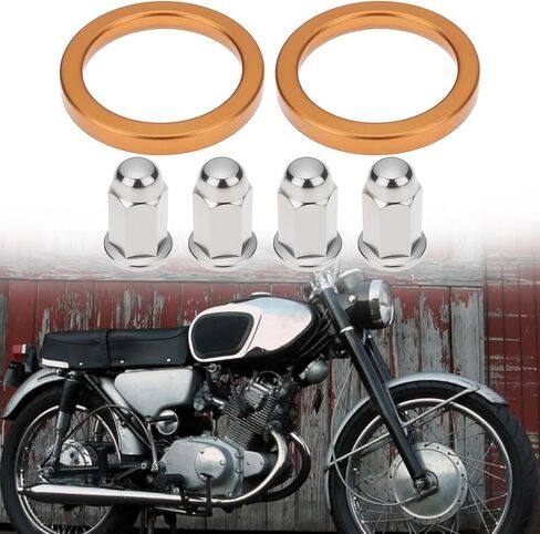 2 Sets Exhaust Gaskets with Cap Nuts Compatible with Honda CB/CL160/175/200 XL/XR250/350/500/600 E in Saudi Arabia