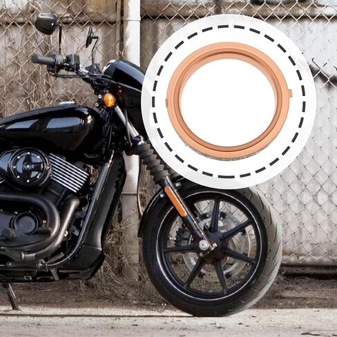 4Pcs Motorcycle Copper & Fibre Exhaust Gaskets 32x42x5mm 14181-18C00 Compatible with Suzuki GSXR750 GSXR1100 in Saudi Arabia