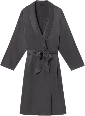 Lunya Washable Silk Robe - Thermoregulating Silk Robes for Men - Luxurious Washable Silk Fabric - Comfortable Loungewear in Saudi Arabia