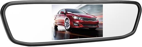 4.3in IP68 Backup Camera and Monitor Kit, AV1 and AV2 LCD Backup Mirror Monitor and Car Rear View Camera Kit with Resolution: 480 H ×272 V, Night Vision Reversing Camera in Saudi Arabia