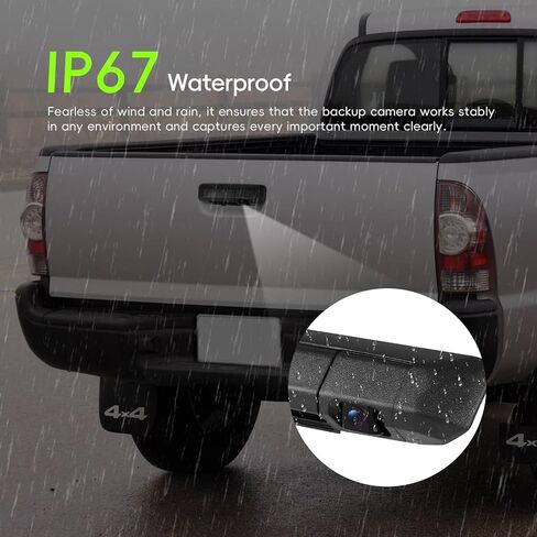 Tailgate Handle Backup Camera for Toyota Tacoma 2005 2006 2007 2008 2009 2010 2011 2012 2013 2014 Replacement Reverse Rear View Back Up Camera IP67 Waterproof with Guide Lines in Saudi Arabia