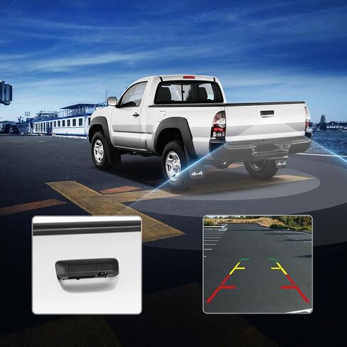 Tailgate Handle Backup Camera for Toyota Tacoma 2005 2006 2007 2008 2009 2010 2011 2012 2013 2014 Replacement Reverse Rear View Back Up Camera IP67 Waterproof with Guide Lines in Saudi Arabia