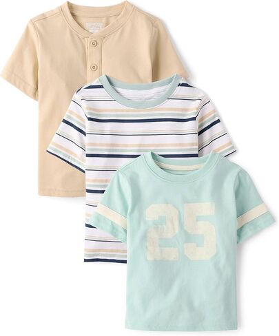 The Children's Place Baby Boys' and Toddler Short Sleeve Crew Neck Tees in Saudi Arabia