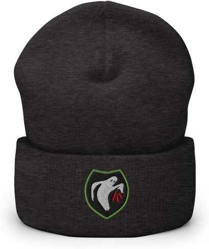 WW11 Vintage Ghost Army Beanie - قبعة شتوية مطرزة بأساور in Saudi Arabia