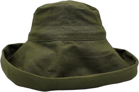 Womens Wide Brim Bucket Hat - Cotton One Size in Saudi Arabia