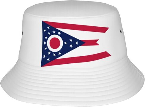 Cute State Flag Bucket Hat for Women Men Summer Travel Sun Beach Fishing Cap Hats in Saudi Arabia