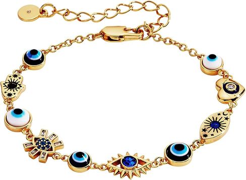 Alex and Ani Evil Eye Bracelets - Sapphire & Crystal Stones, Nickel-Free, Radiant Evil Eye Jewelry for Women in Saudi Arabia