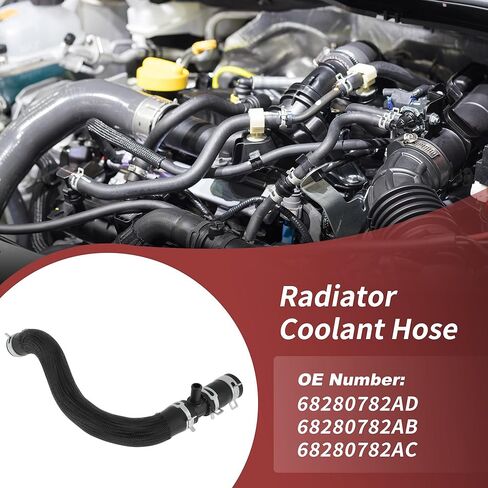 Engine Radiator Inlet Hose for Jeep Gladiator 3.6L V6 2020-2025 HVAC Heater Pipe No.68280782AC Radiator Connector Hose for Jeep Wrangler 3.6L V6 2018-2025 in Kuwait