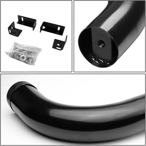 DNA MOTORING STEPB-3-009-BK STEPB3009BK Stainless Steel 3" Side Step Nerf Bar Running Board,Black in Saudi Arabia